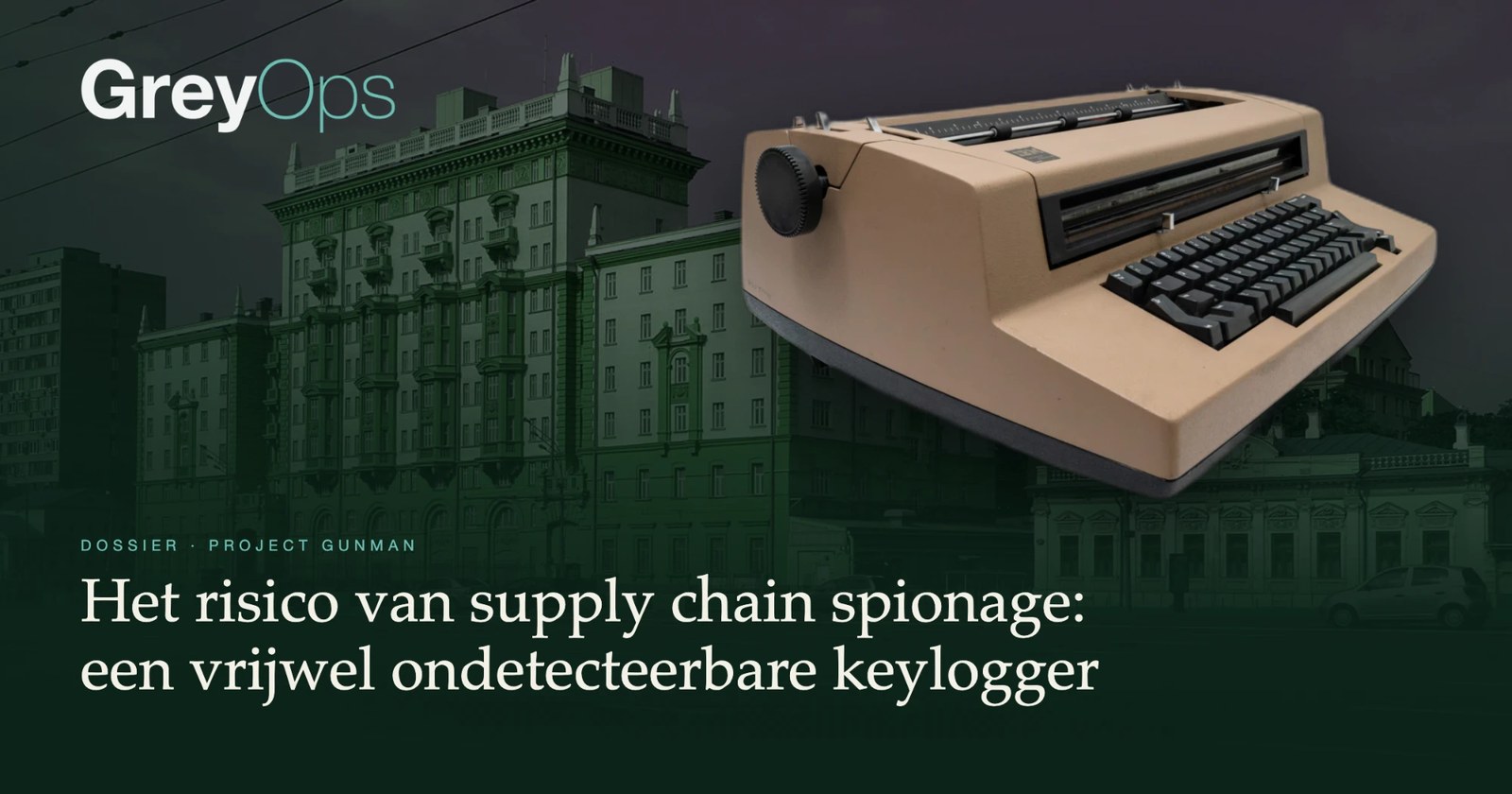 IBM Selectric-typemachine voor de Amerikaanse ambassade in Moskou
